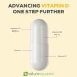 Advance-D [Blend]: Premium Vitamin D3 3000IU + K2 200ug (MK7) with Calcium, Vitamin C & MCT Oil - 60 High Strength Capsules - 2 Month Supply - Non GMO - Gluten Free - GMP - UK Made - Image 3