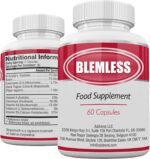 Blemless 30 Day- Clear Skin Supplement Pills Designed to Reduce Oily Breakouts from Spots & Blemishes with Vitamins A, B5, NAC, & Selenium for Women, Men, Teens, & Adults | 60 Natural Capsules - Image 2