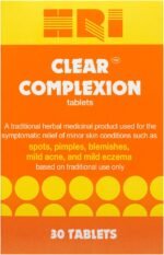 HRI Clear Complexion 30 Tablets - for Symptomatic Relief of Minor Skin Conditions Such as Spots, Pimples, Blemishes, Mild Acne, Mild Eczema. 1 Pack - Image 2