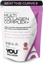Multi Collagen Beauty Complex+ – 800mg Hydrolysed Bovine Collagen Type I & III – with Hyaluronic Acid, Vitamin C & Biotin – Hair, Skin, Nails + Joint Support – UK Made – YOU WELLNESS™ - Image 2