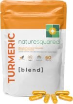NATURE SQUARED Turmeric [Blend]: Premium Turmeric (2335mg) and Black Pepper Capsules with 95% Curcumin&MCTs - 60 High Strength Capsules - 2 Month Supply - Vegan - Non GMO - Gluten Free - GMP - UK Made - Image 2