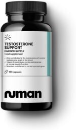 Numan Testosterone Support - Maca Root, Tribulus Terrestris, Zinc, Ginseng - Testosterone Supplements for Men, Essential Vitamins & Minerals - 1100mg per Serving - 180 Capsules - Image 2