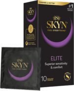 SKYN Elite Skynfeel Condoms Regular Size, Ultra-Thin & Soft, Pack of 10 - Image 2